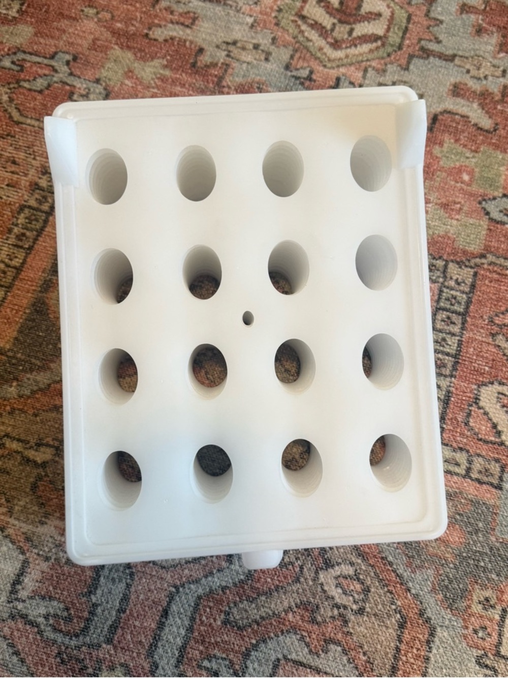 Source Unknown White Plastic Peg-Style Closet Organizer